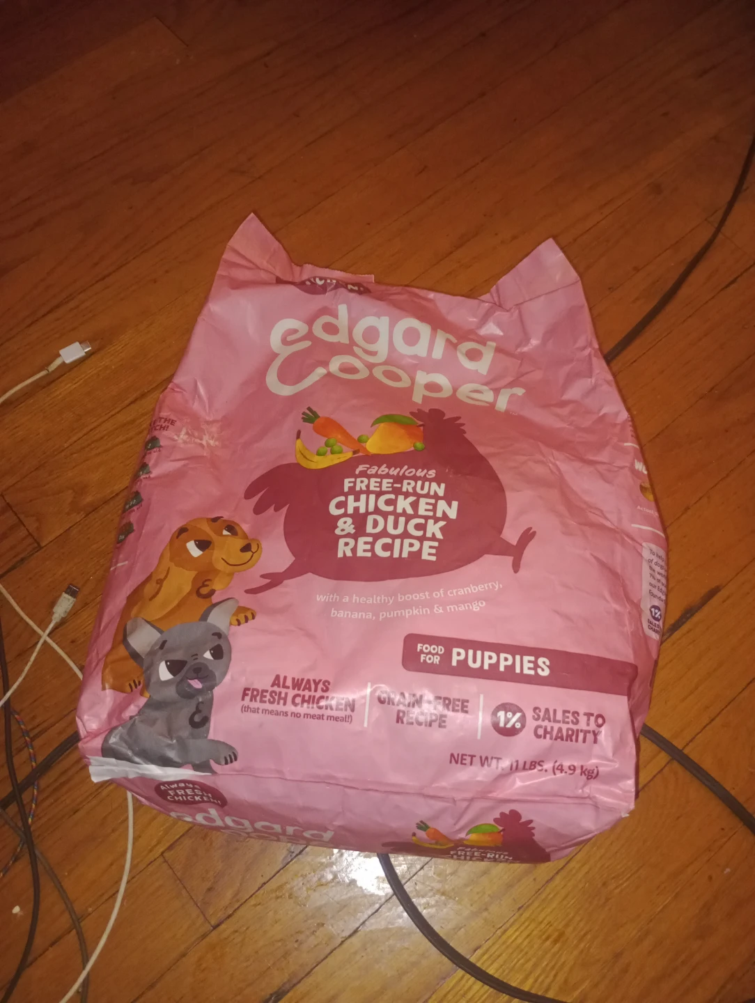 Edgard & Cooper Puppy Chicken & Duck Recipe 11 lbs