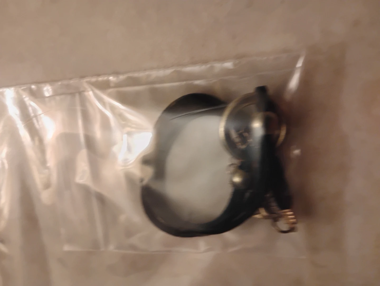 Black Leather bracelet or choker, new