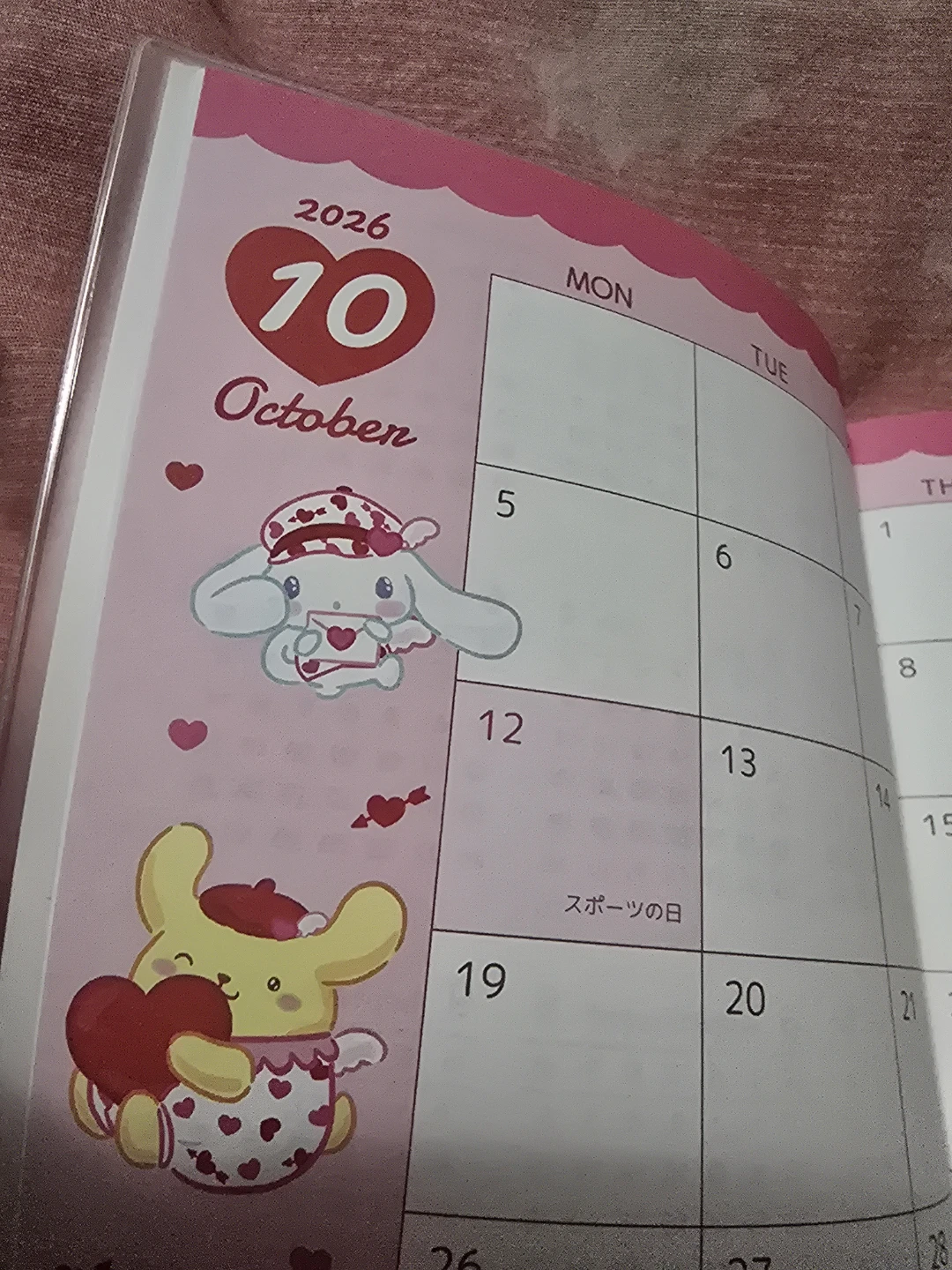 🏈Sanrio Characters Schedule Diary  Book Japan - photo 3