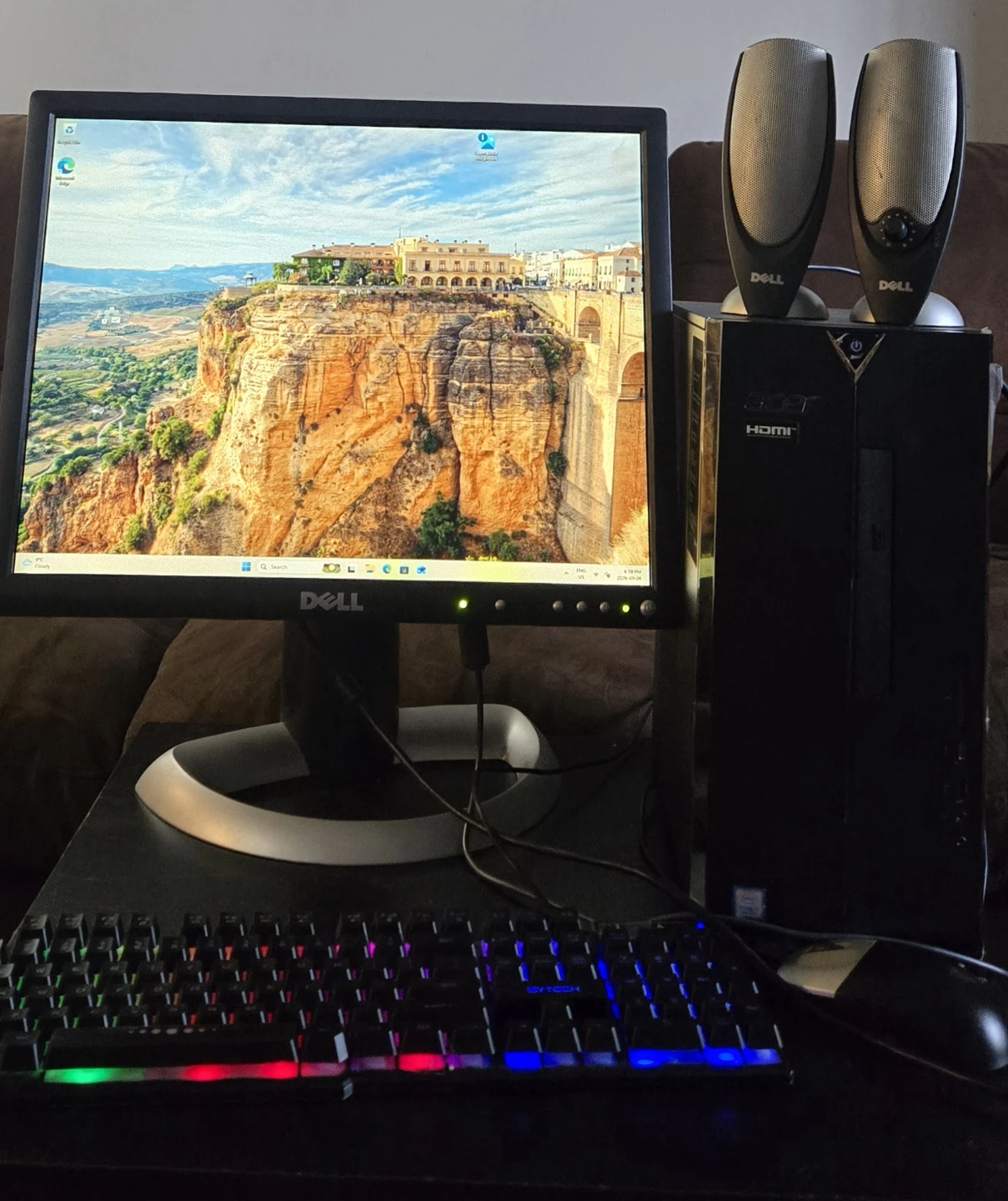 Acer Aspire Desktop Monitor Keyboard Mouse speakers included - photo 2
