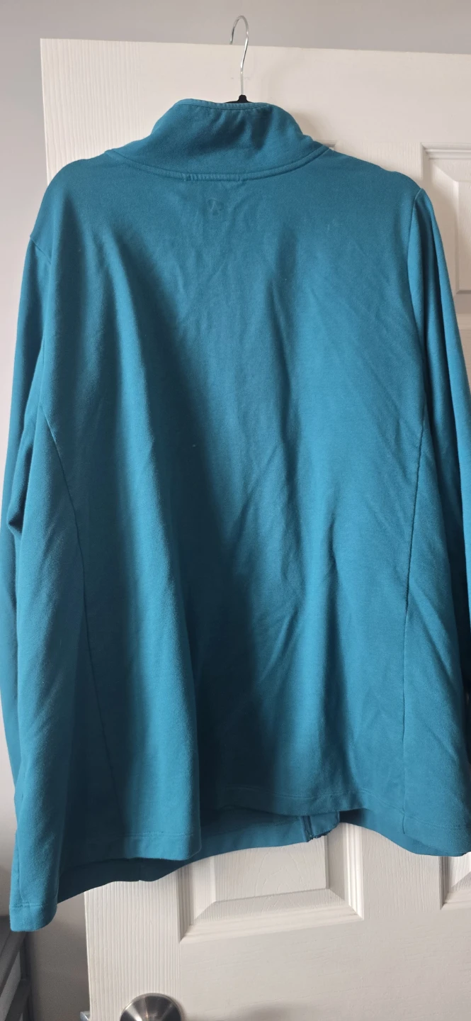 Teal Zip-Up Active Jacket Size 3X - photo 3