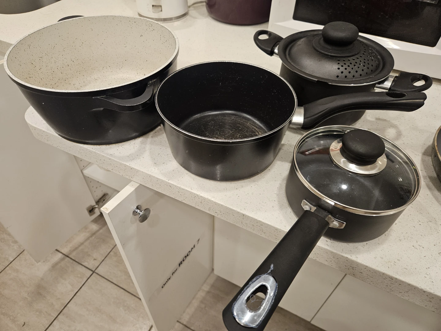 Assorted Pots and Frying pans