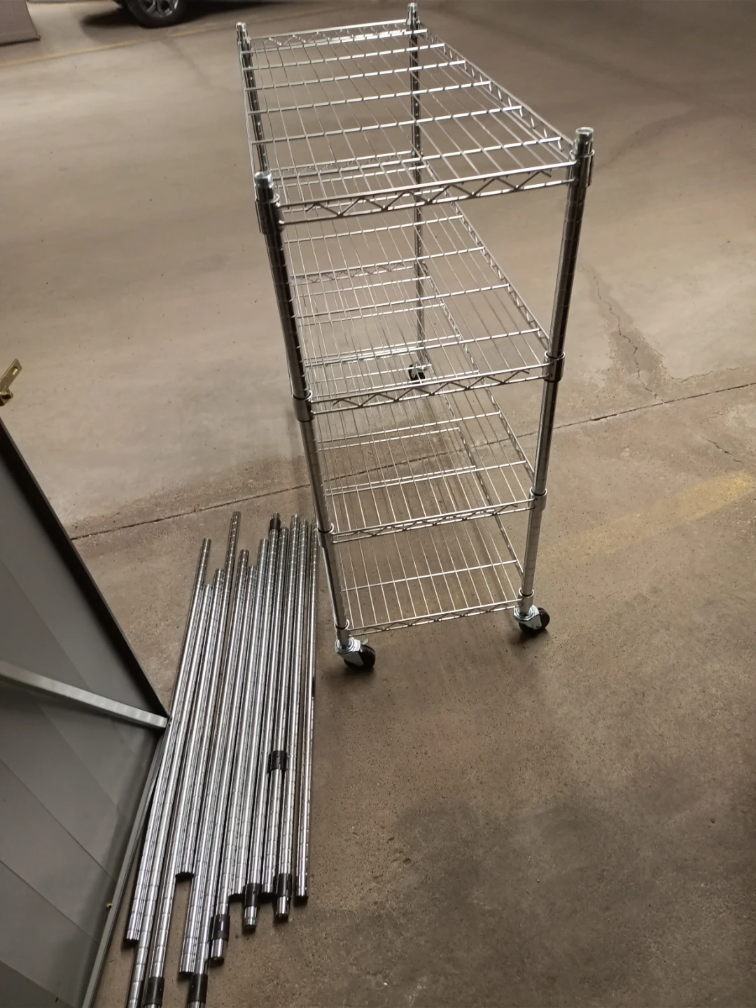6 Tiers Chrome Wire Shelving Unit - photo 2