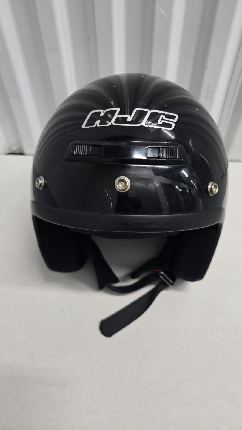 HJC Open Face Motorcycle Helmet Black - photo 2