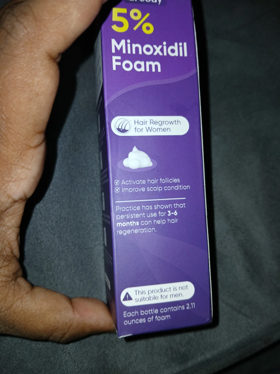Greoay 5% Minoxidil Foam for Women exp 2029