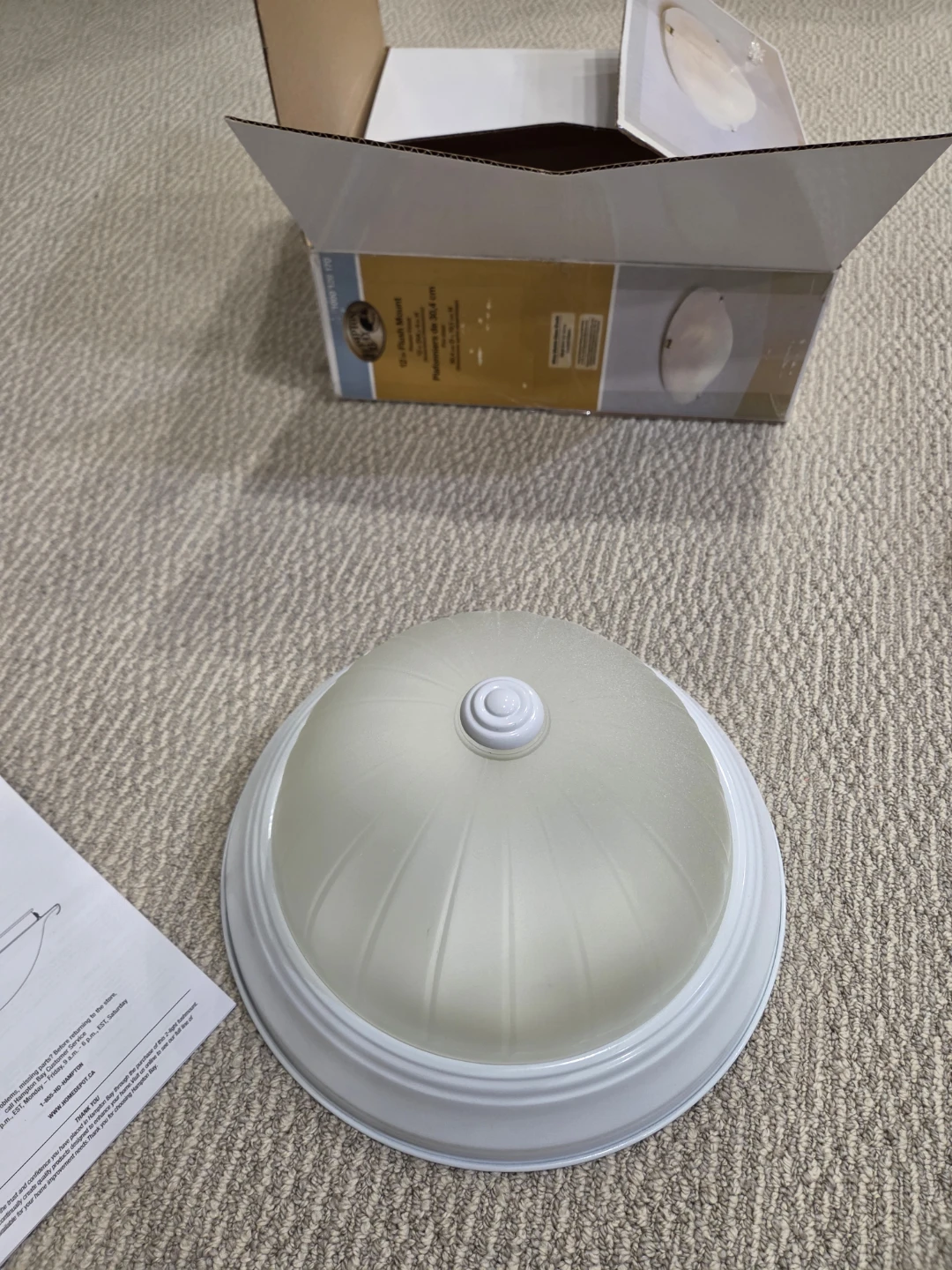 Hampton Bay 12-inch Flush Mount Ceiling Light