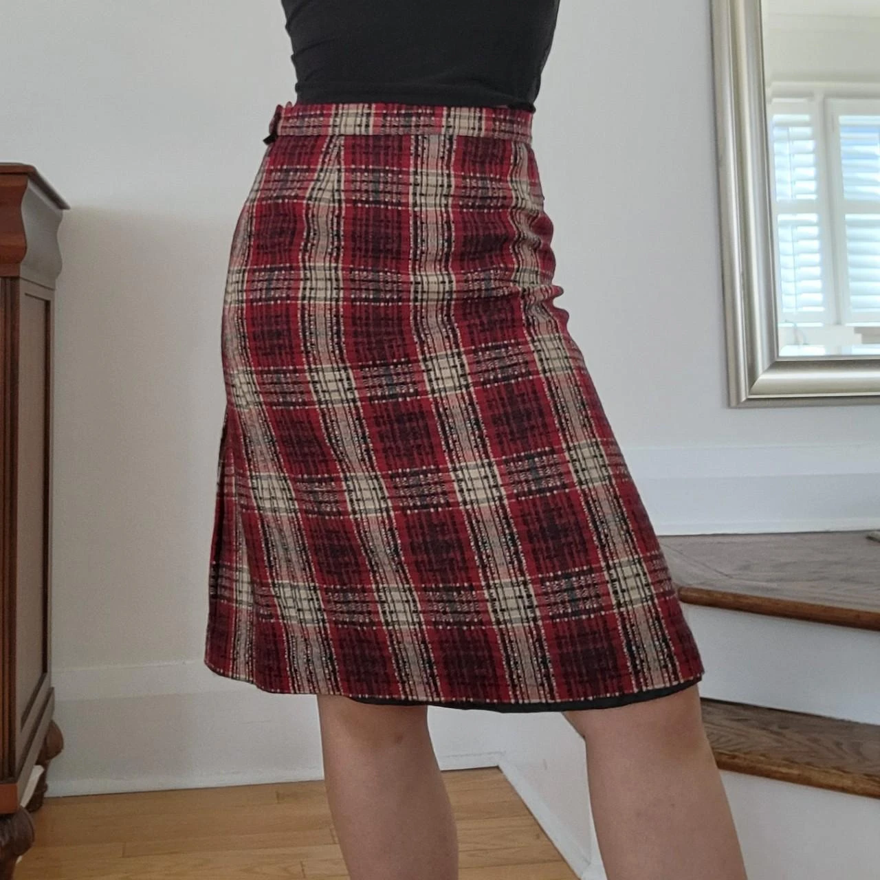 Vintage plaid skirt - photo 2