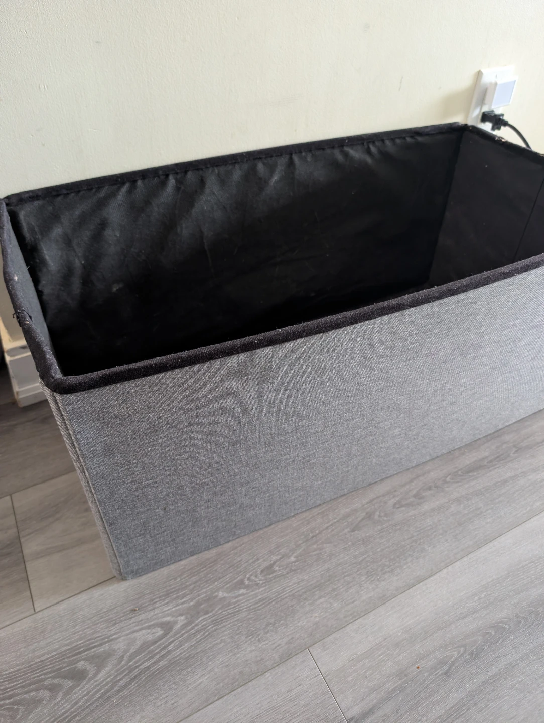Grey Fabric Storage Box - photo 3