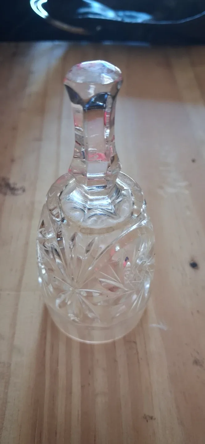Vintage Clear Crystal Decorative Bell - photo 4