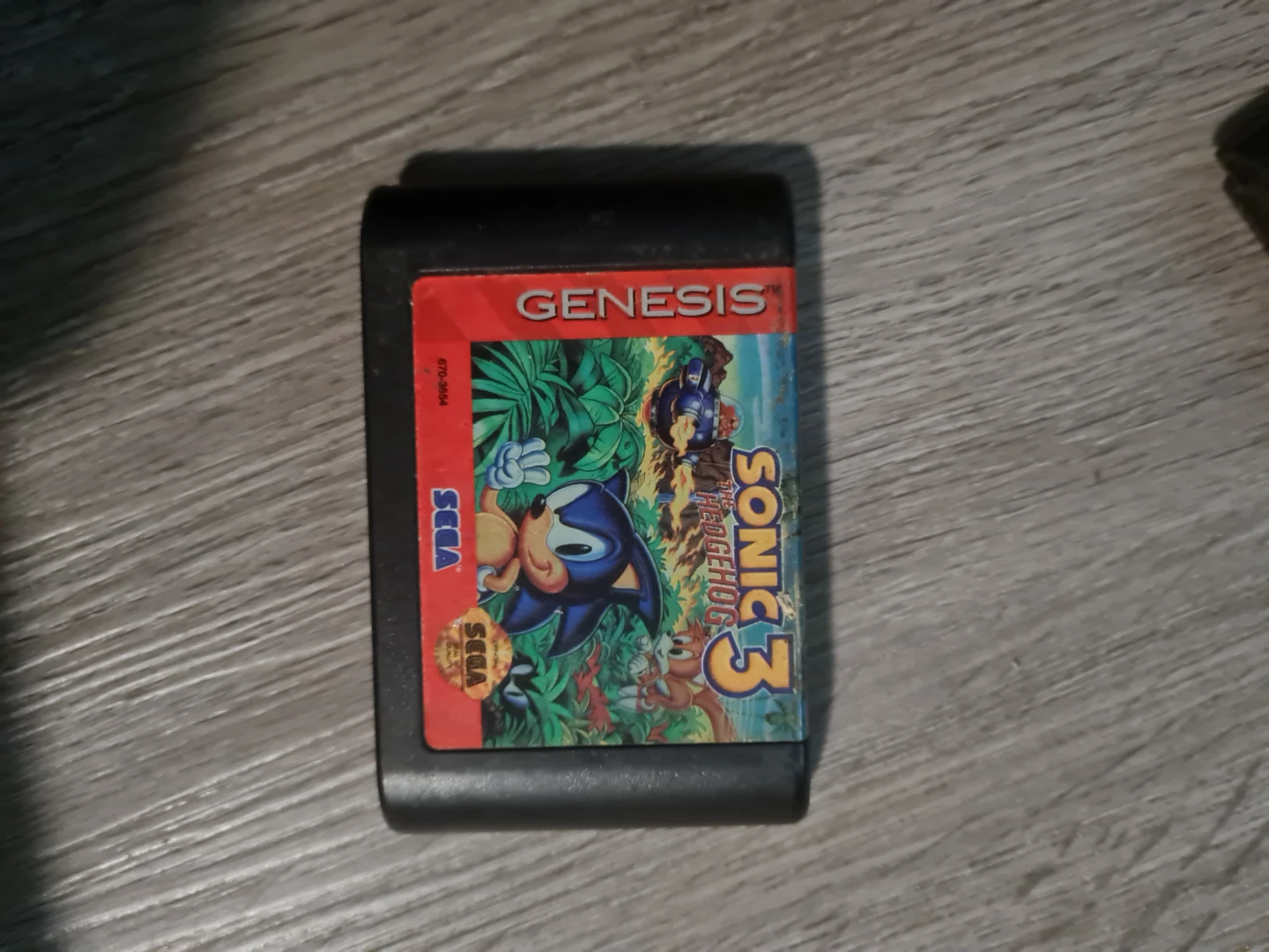 Sega Genesis Sonic the Hedgehog 3 Game Cartridge