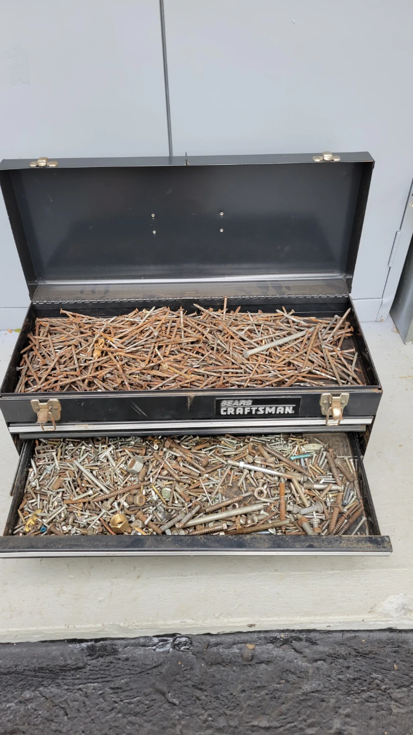 Sears Craftsman Metal Toolbox with Assorted Hardware - photo 4