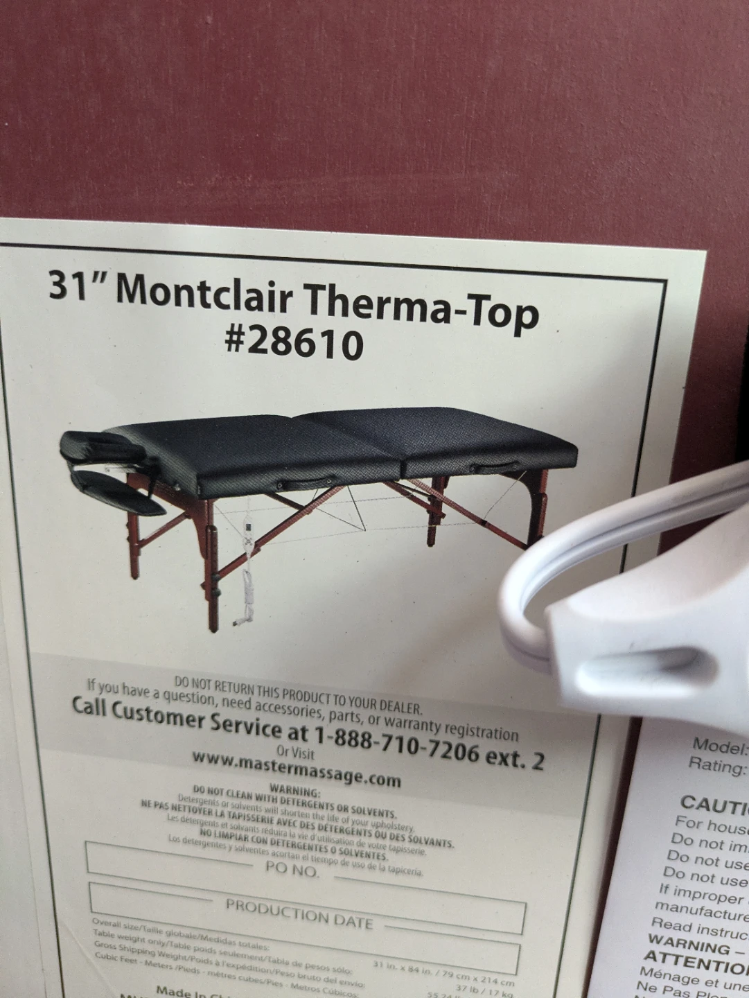 Master Massage 31" Montclair Therma-Top Table - photo 5