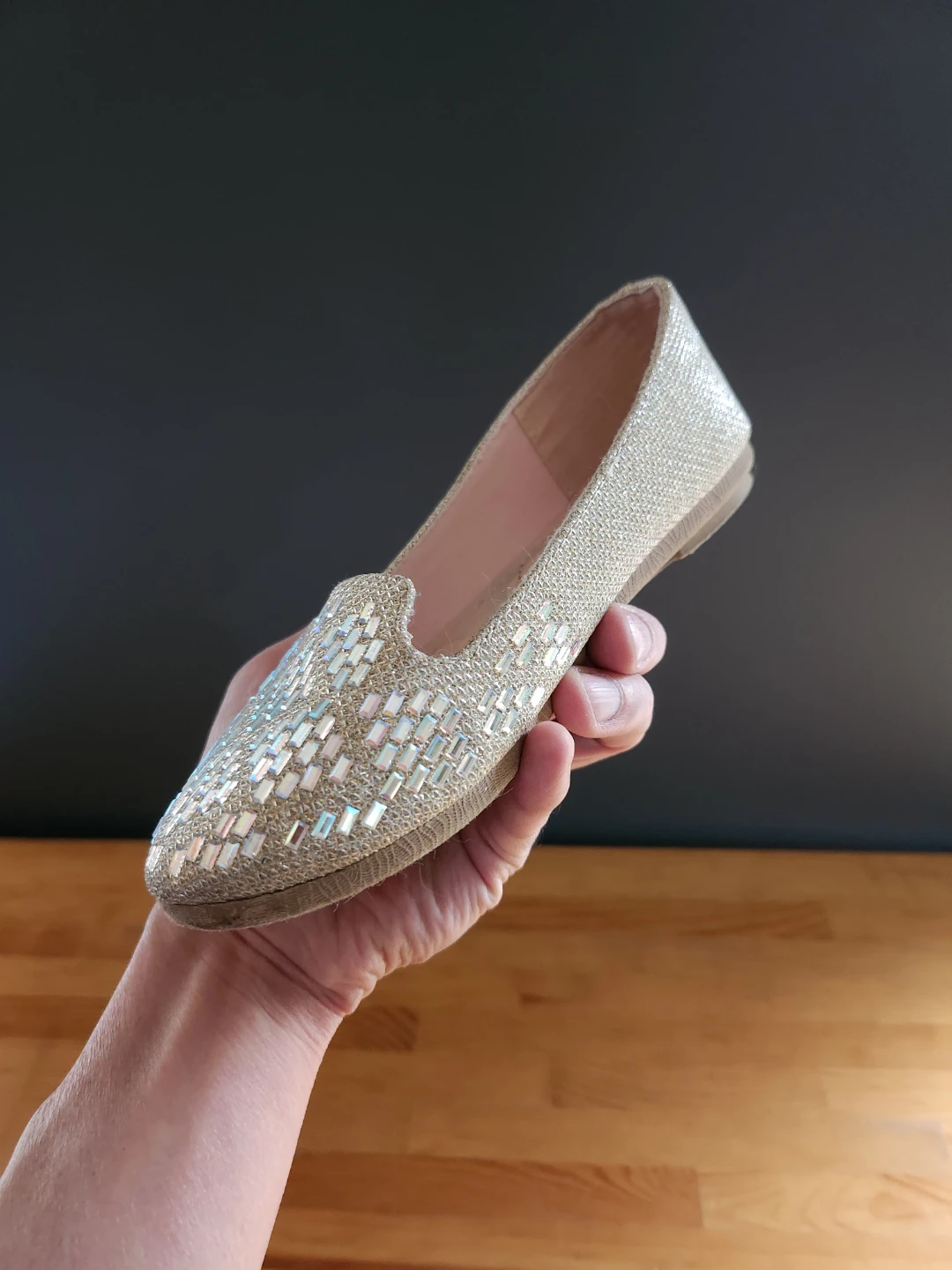 Glitter Rhinestone Flats Girls Size 12 - photo 3