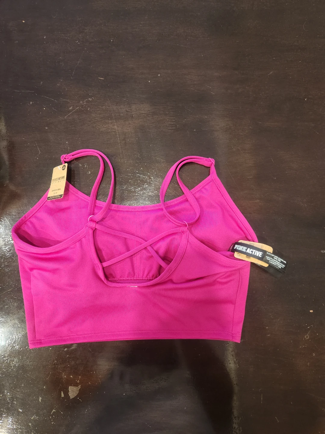 New Pink Active Sports Bra Size Small - photo 2