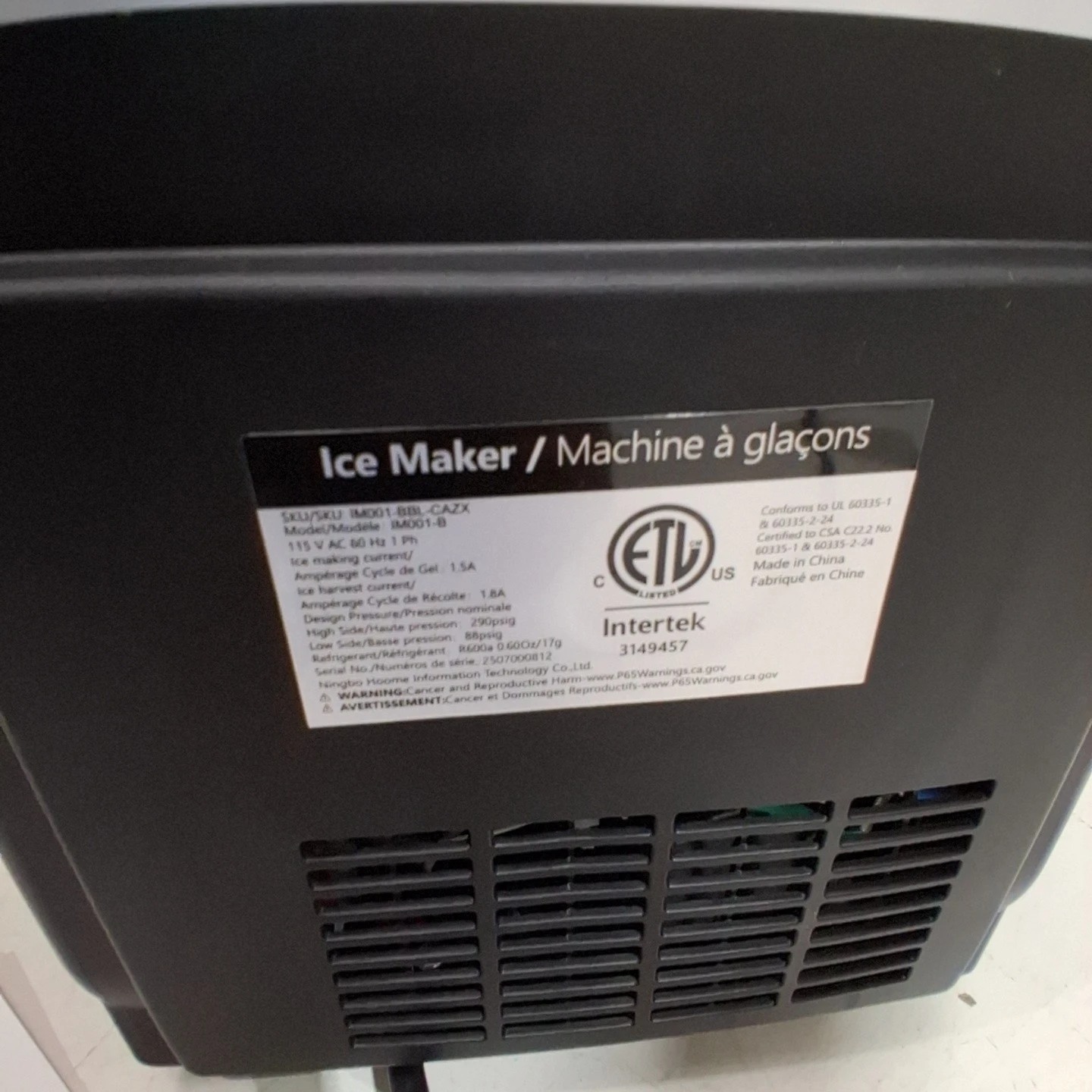Euhomy Countertop Ice Maker- Good Condition - photo 3