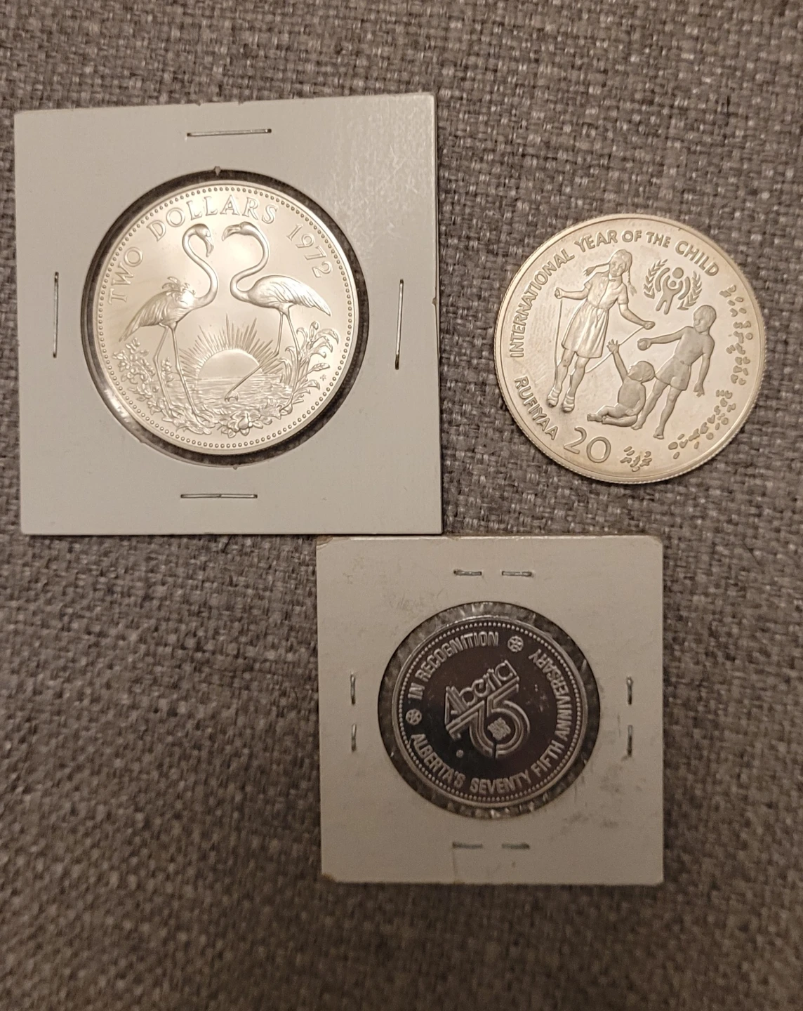 Three silver .925 Coins