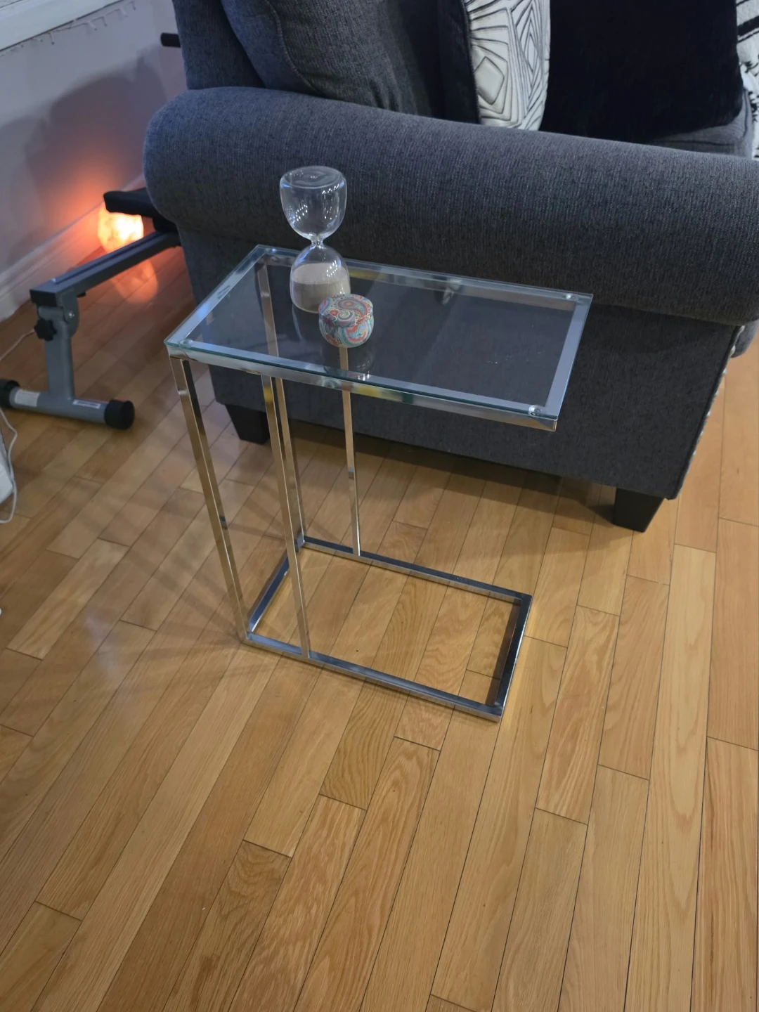 Glass and Chrome Coffee Table - photo 2