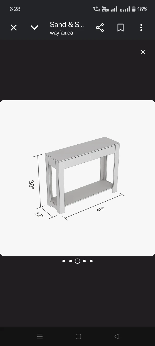 Sardinia 40'' Console Table - photo 4