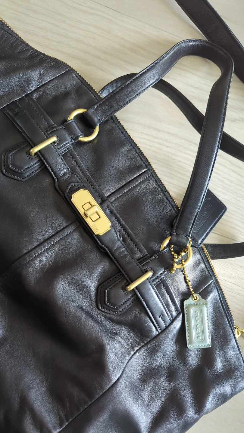 Coach Black Leather Handbag - photo 3