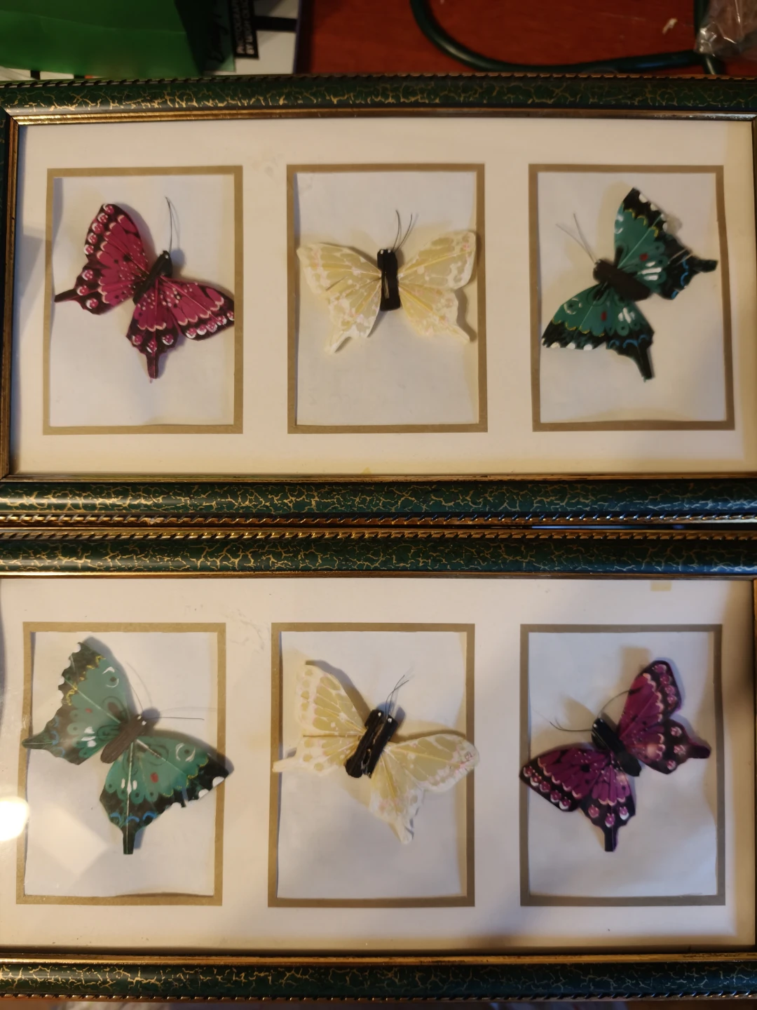 Wall art butterfly display 2 pieces🏈
