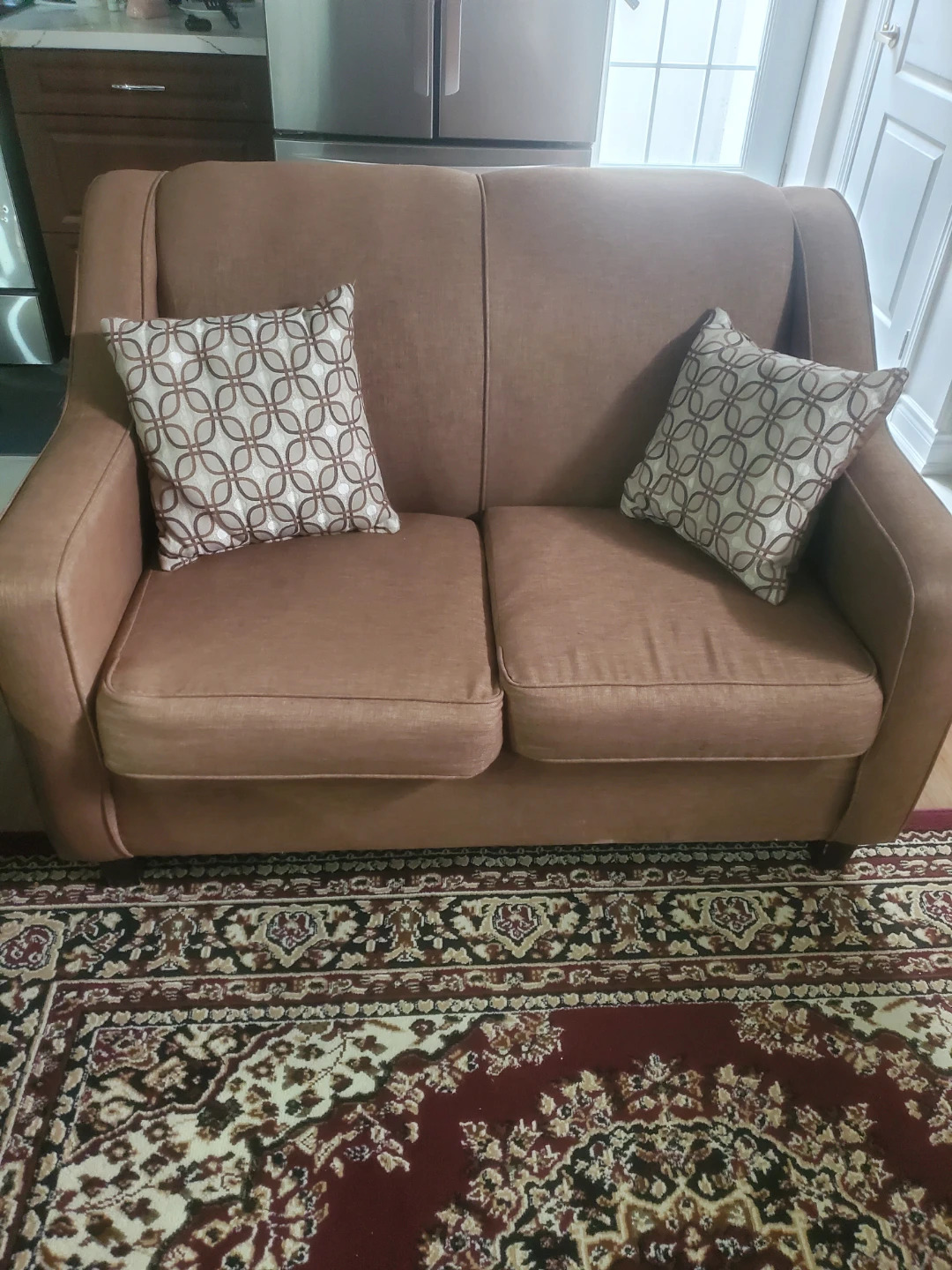Brown Loveseat Sofa