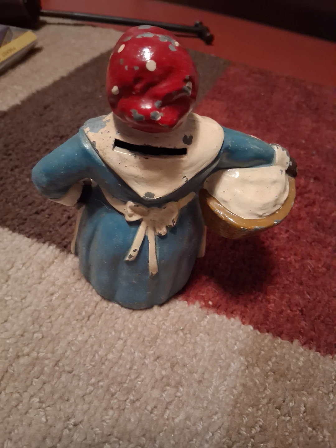 Cast Iron Mammy Figure Coin Bank - photo 2