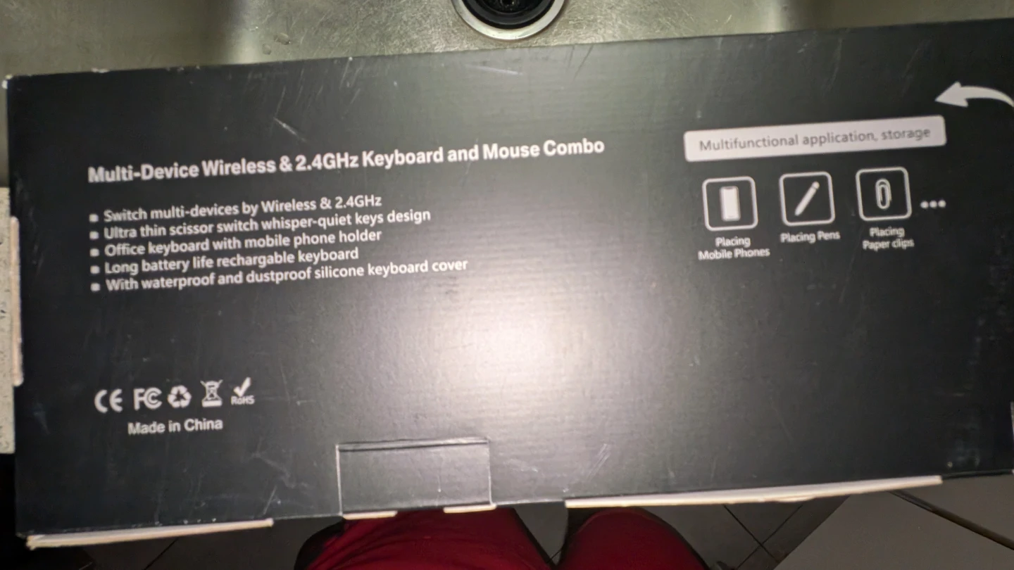 Multi-Device Wireless Keyboard and Mouse Combo - photo 3