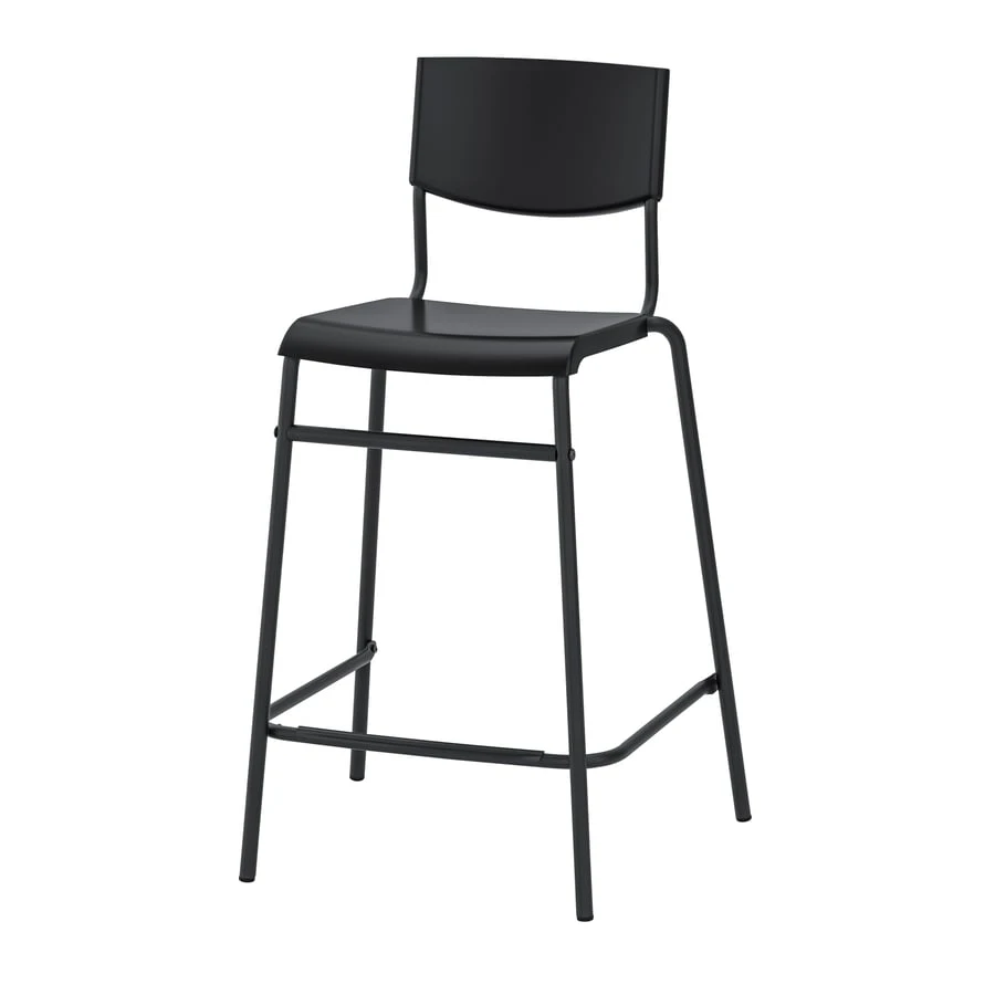IKEA FRANKLIN Bar Stool, Black