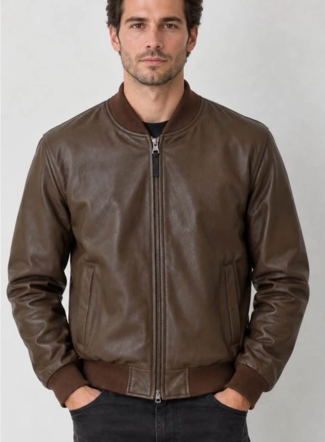 New Rudsak Jersey WN leather bomber jacket - photo 2