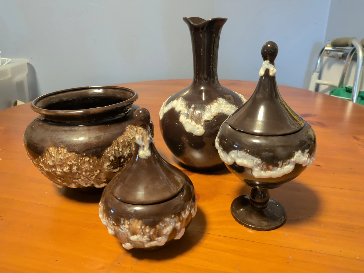 Vintage Bev H. Pottery Set