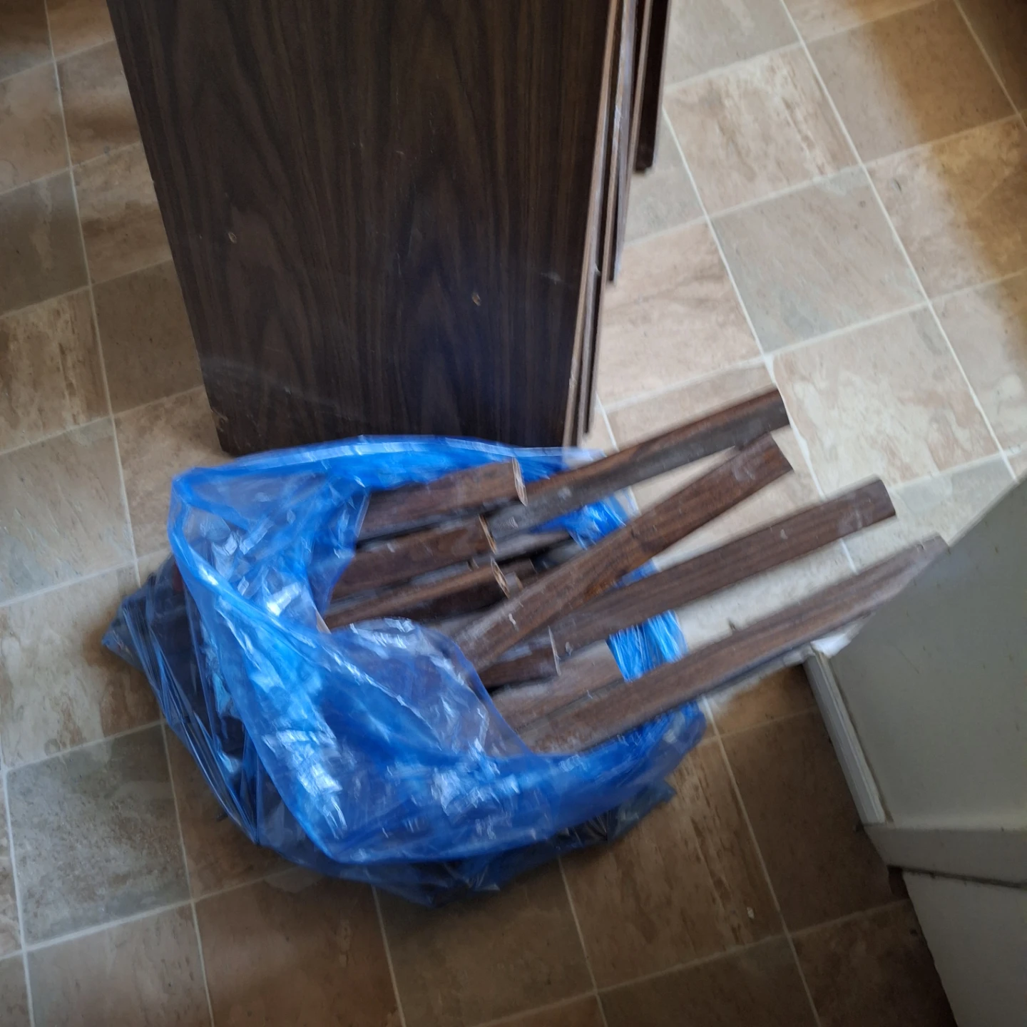 Disassembled plyWood  cabinet Components - photo 3
