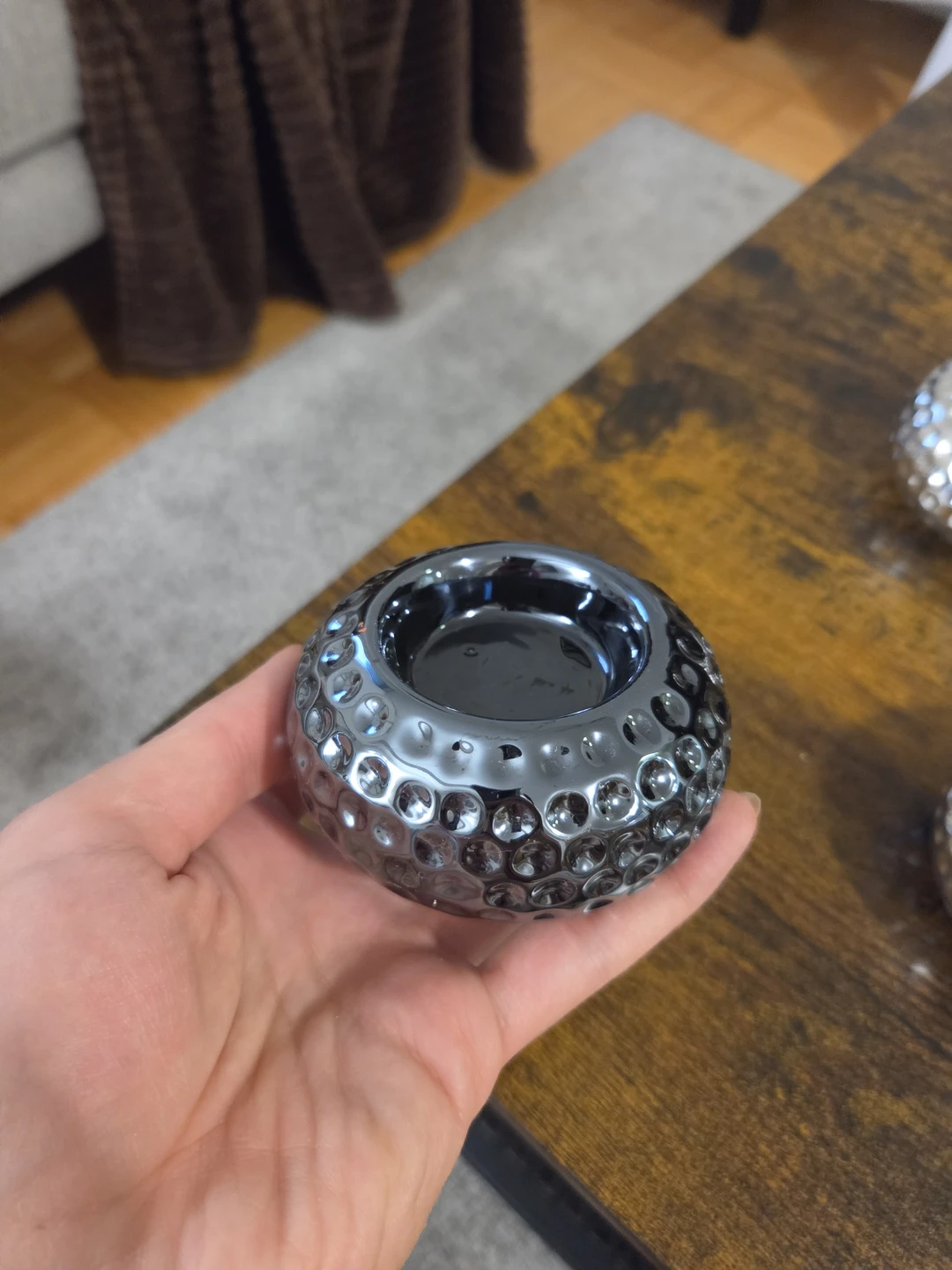 Set of 3 Textured Candle Holders - photo 4