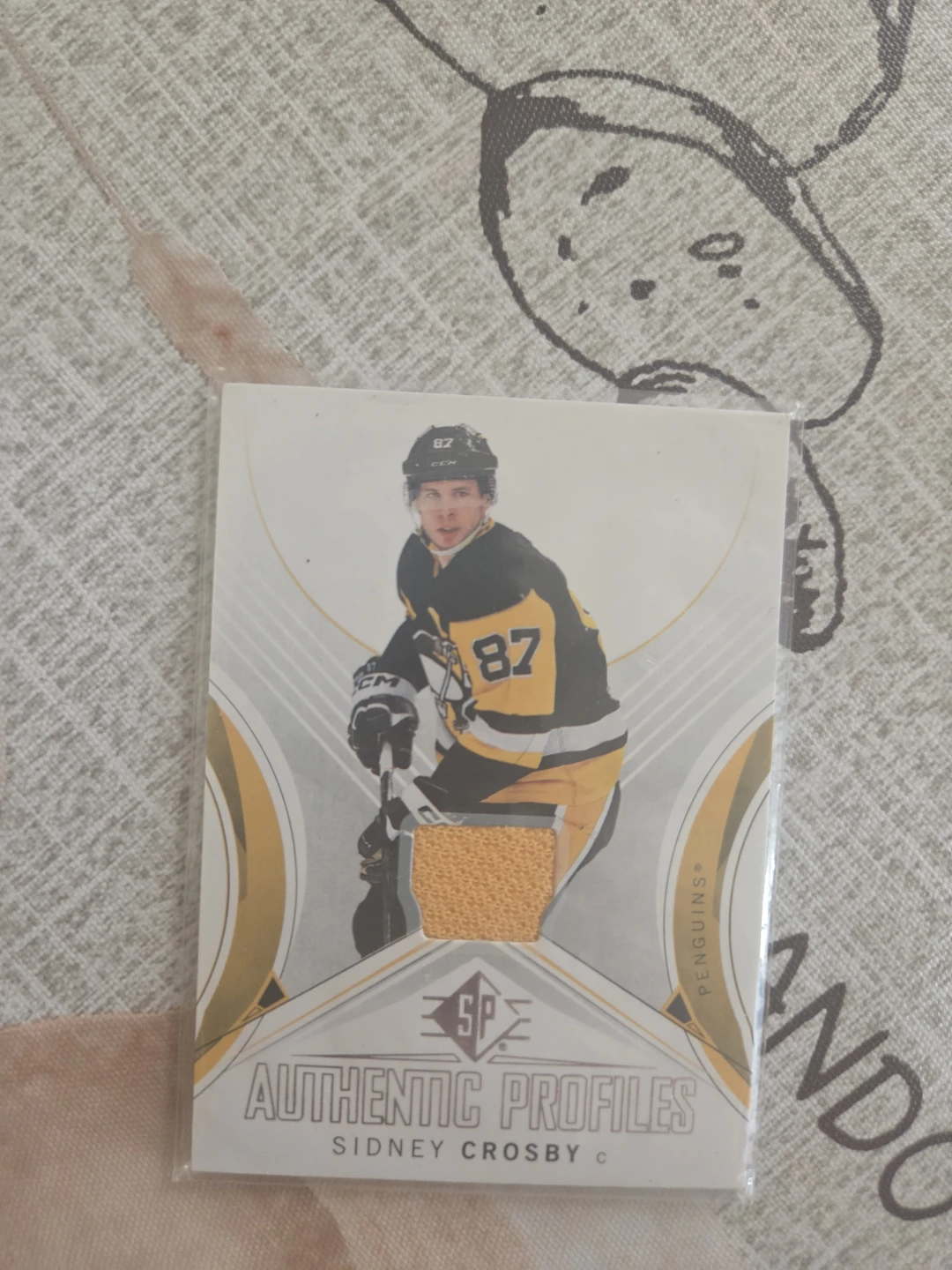 Sidney Crosby 2024-25 SP Authentic Profiles Memorabilia Card