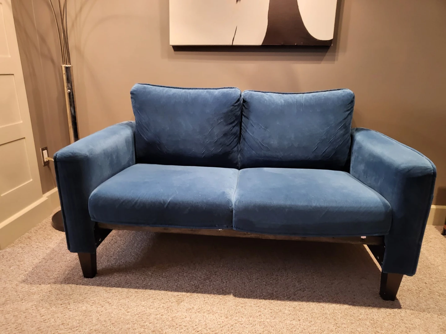 Blue Velvet Loveseat - photo 3