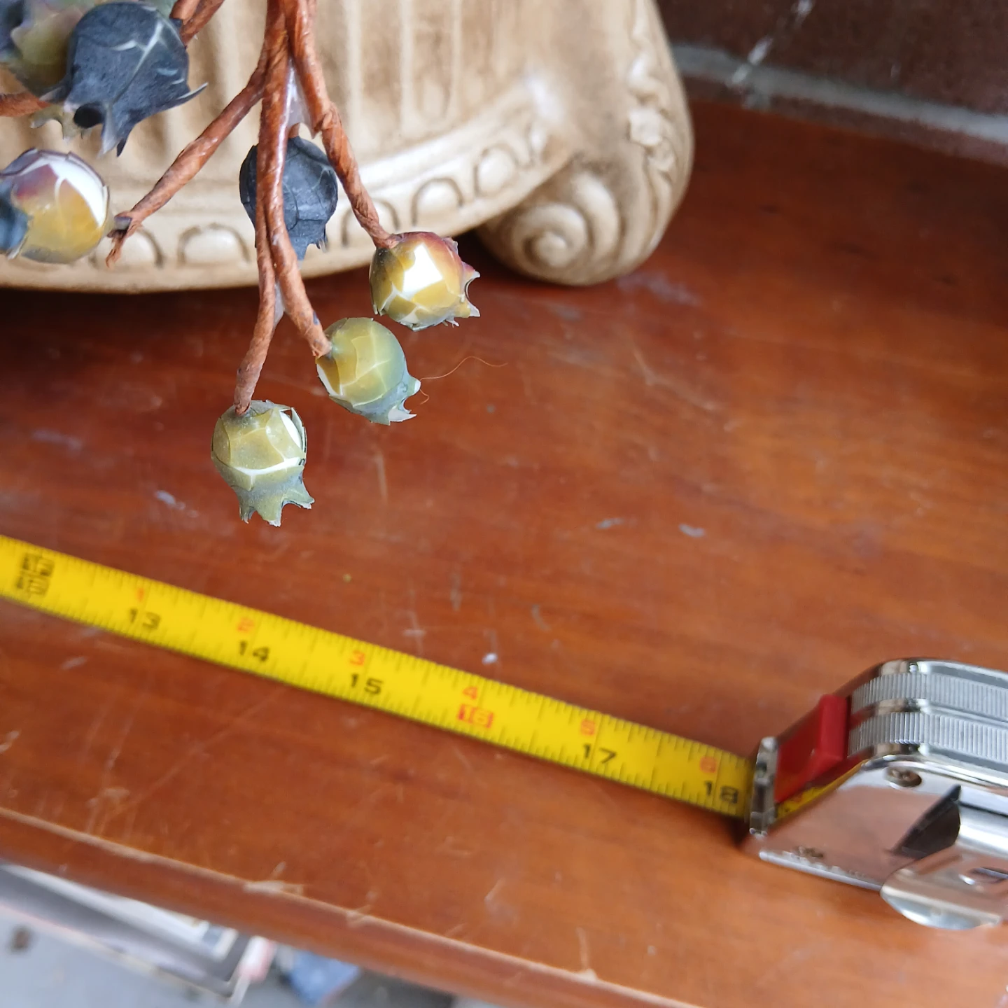 Artificial Floral Arrangement in Ceramic Footed Planter - photo 3