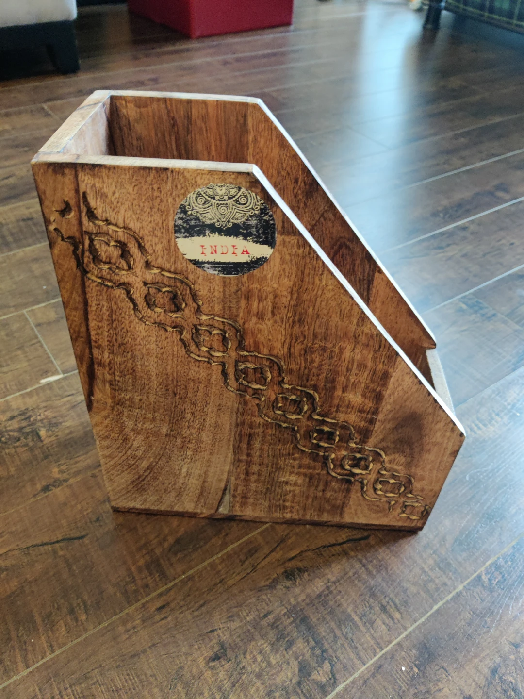 Wooden Magazine Holder