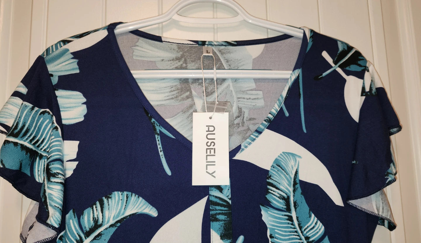 Auselily Tropical Print Midi Dress - photo 2