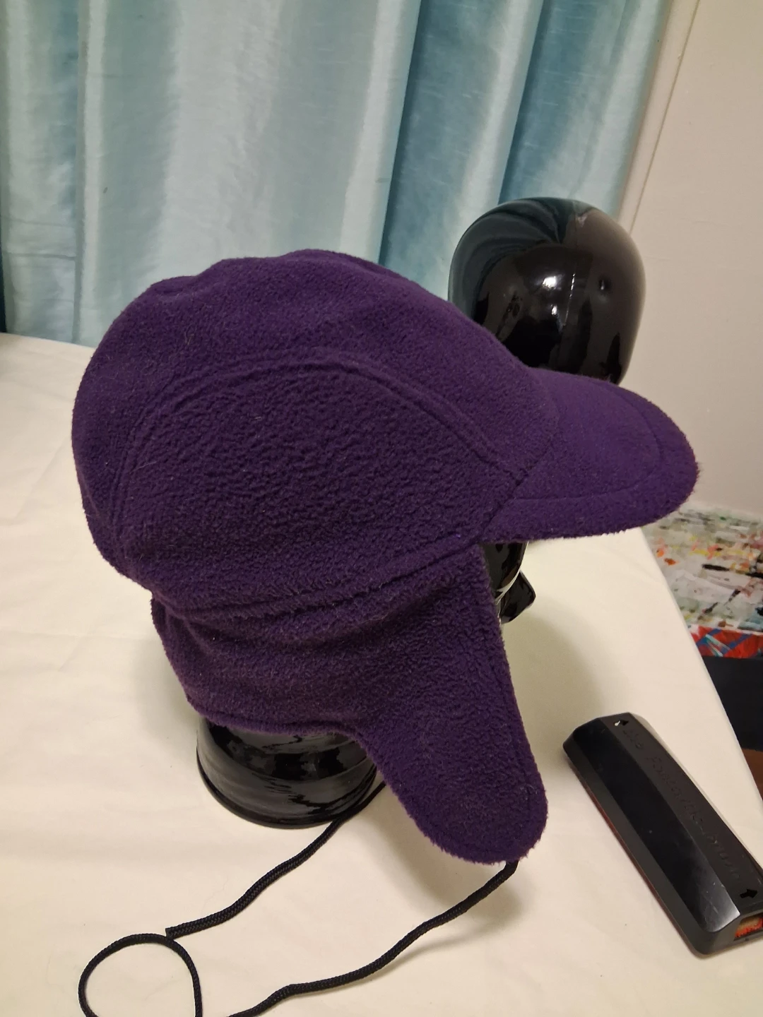 Purple Fleece Earflap Hat - photo 3