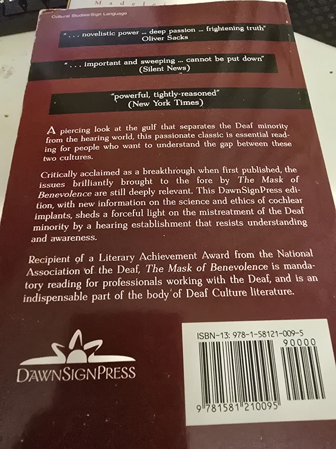 The Mask of Benevolence by Harlan Lane - photo 2