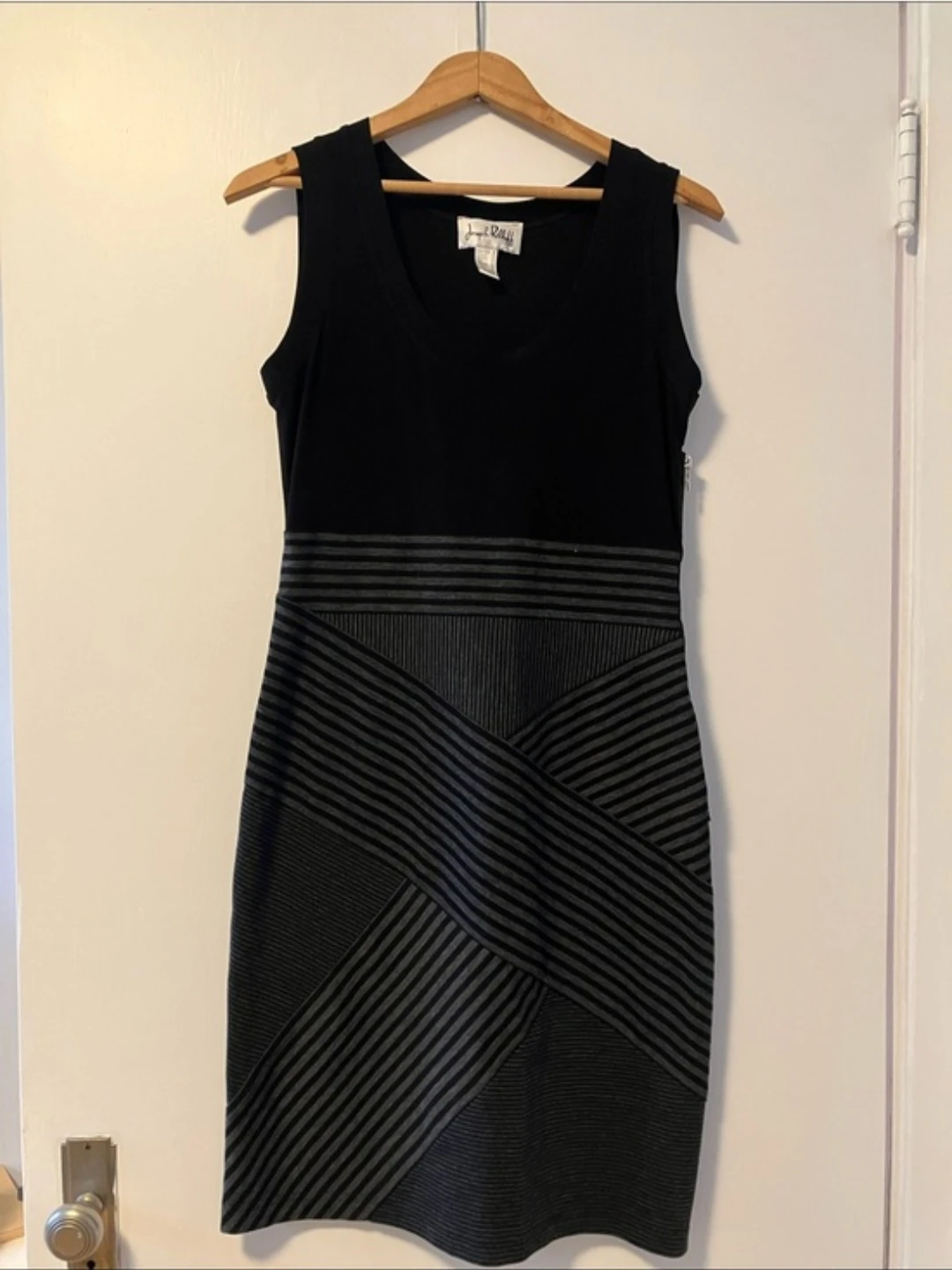 Joseph Ribkoff midi dress with stripes size 8