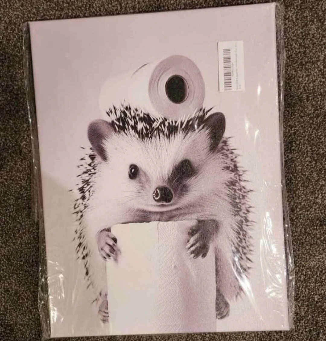 Animal Bathroom Canvas Art