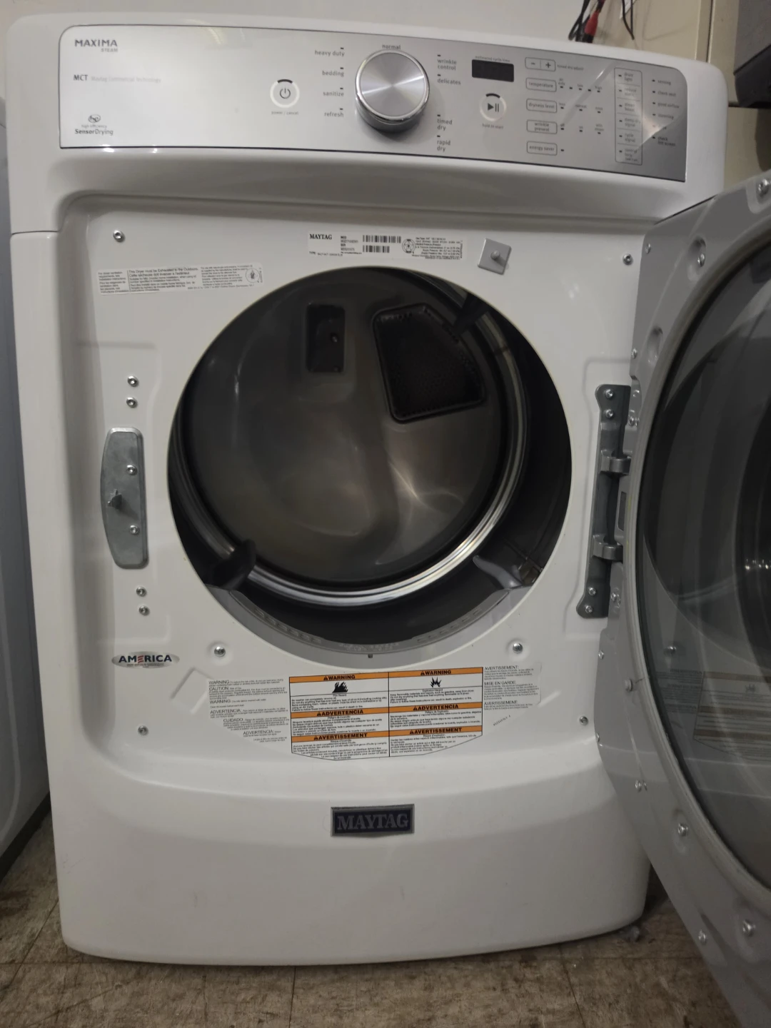 Maytag Maxima Steam Clothes Dryer - photo 3