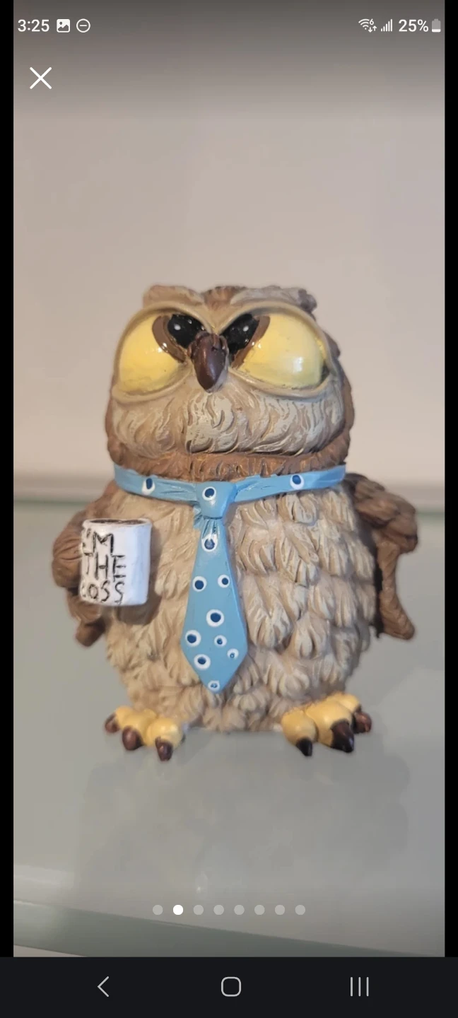 NEW Set of 5 Resin Owl Figurines - photo 2