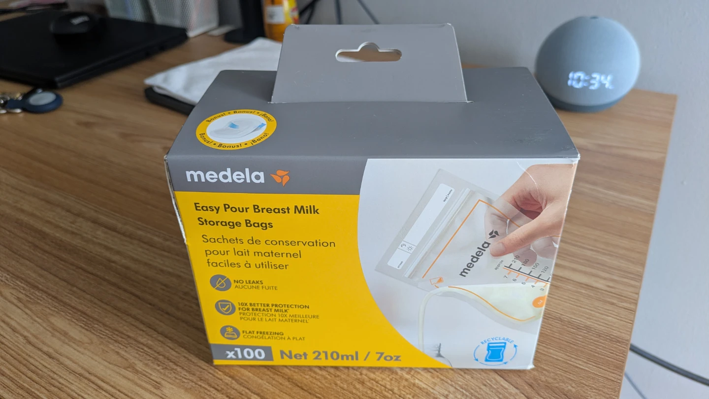 Medela Easy Pour Breast Milk Storage Bags 100 Count