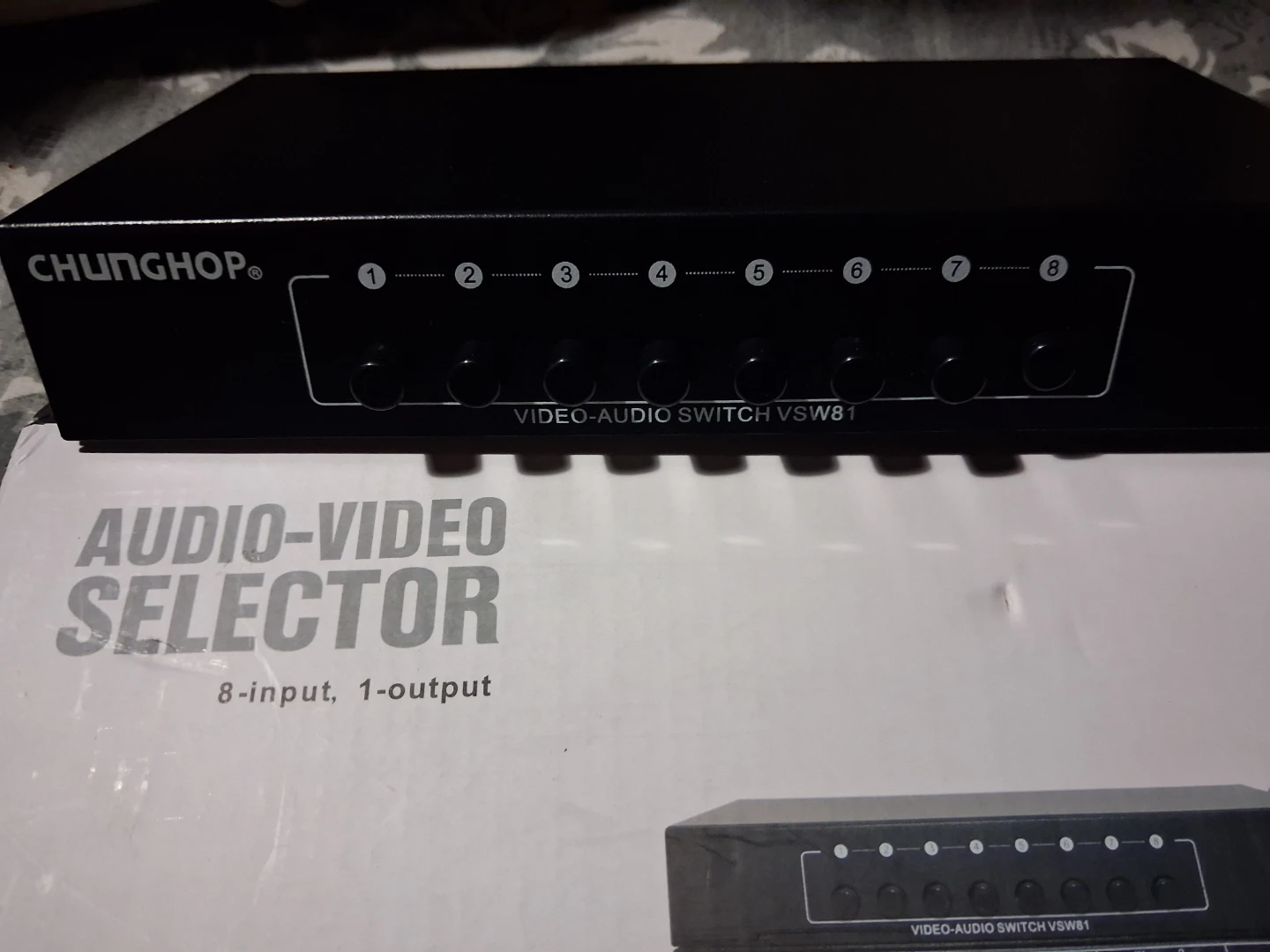 Chunghop 8-Input Audio-Video Selector Switch VSW81 - photo 3