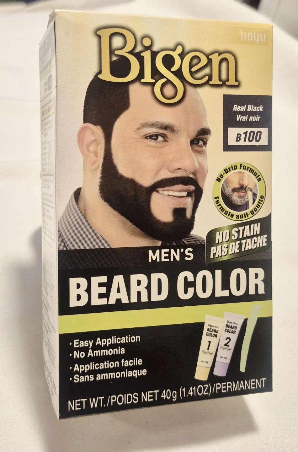 Bigen Men's Beard Color Real Black B100