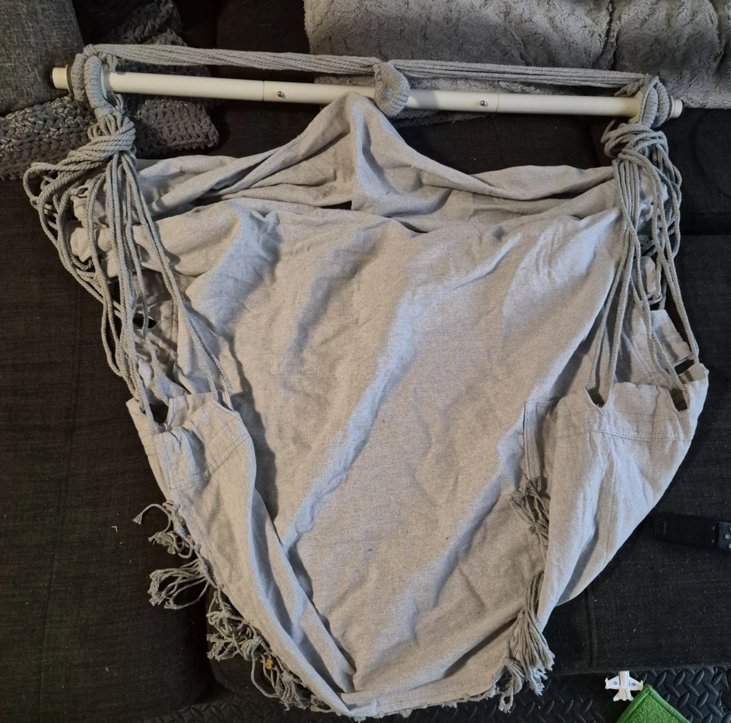 Hanging Rope Hammock Chair with Ceiling Hook - photo 4