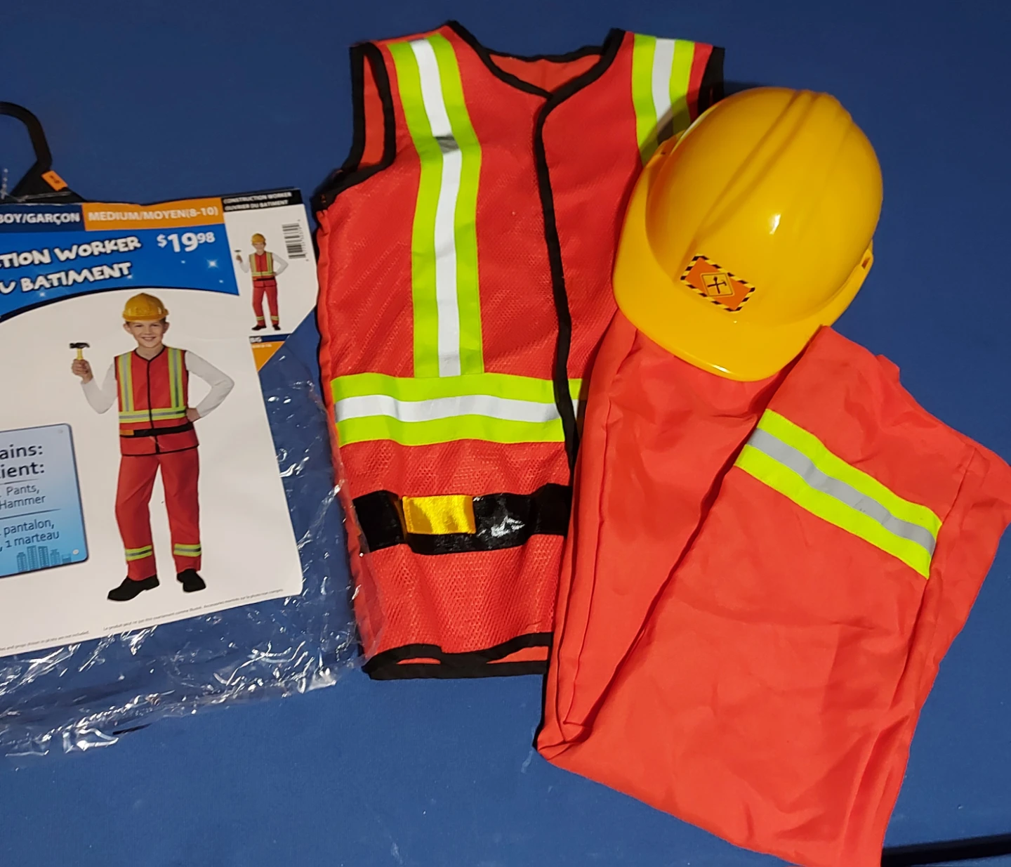 Construction Worker Costume Medium 8-10