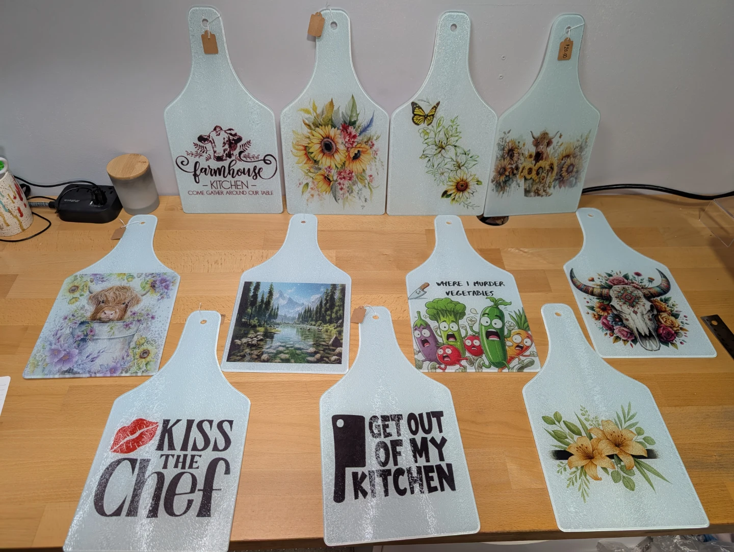 Brand new Decorative Glass Cutting Boards