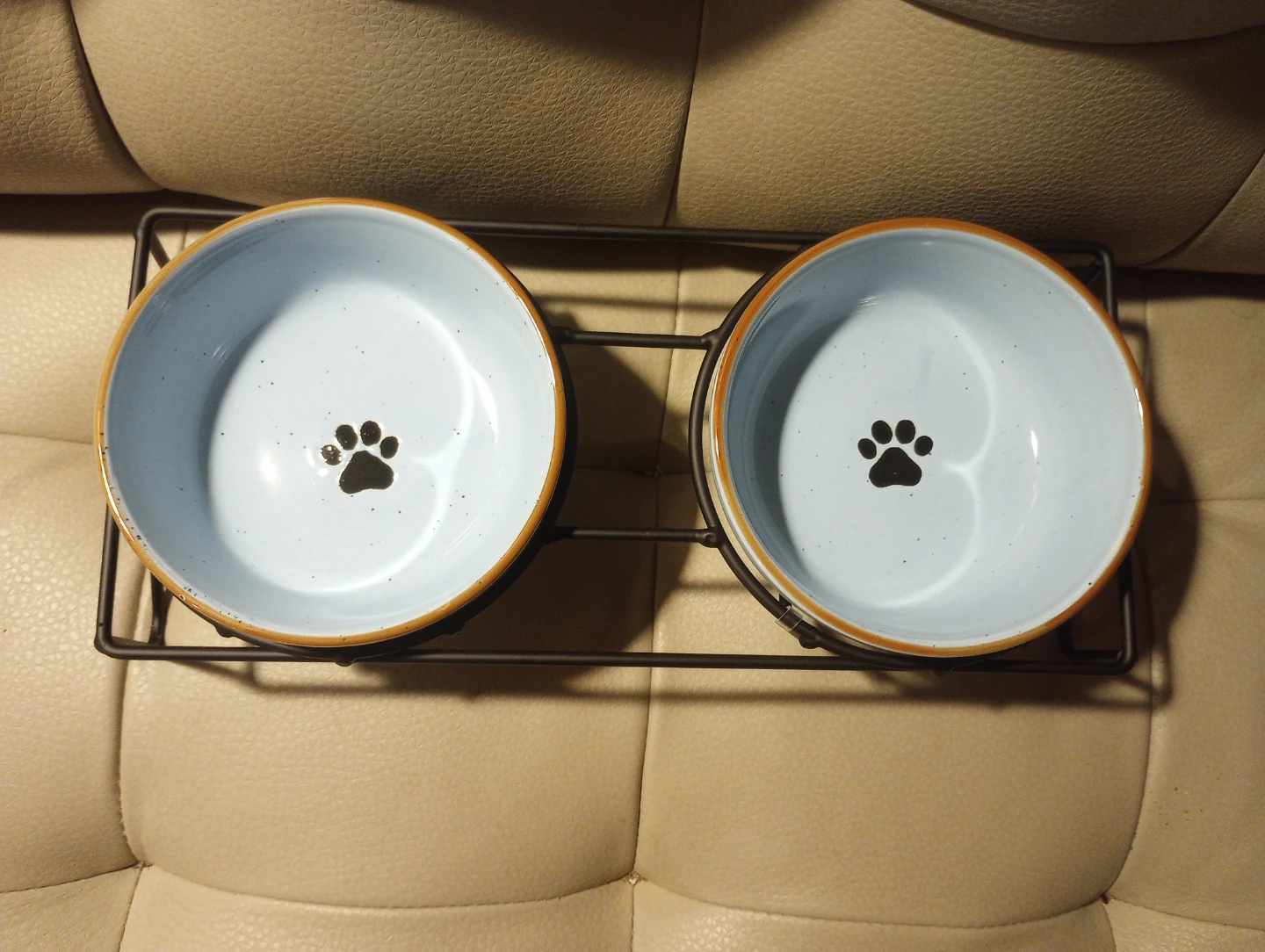 5" Ceramic Dog Bowls on Stand - photo 3